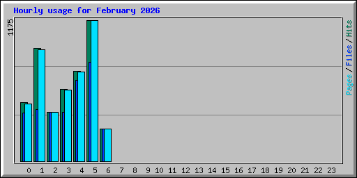 Hourly usage for February 2026