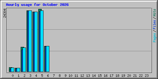 Hourly usage for October 2026